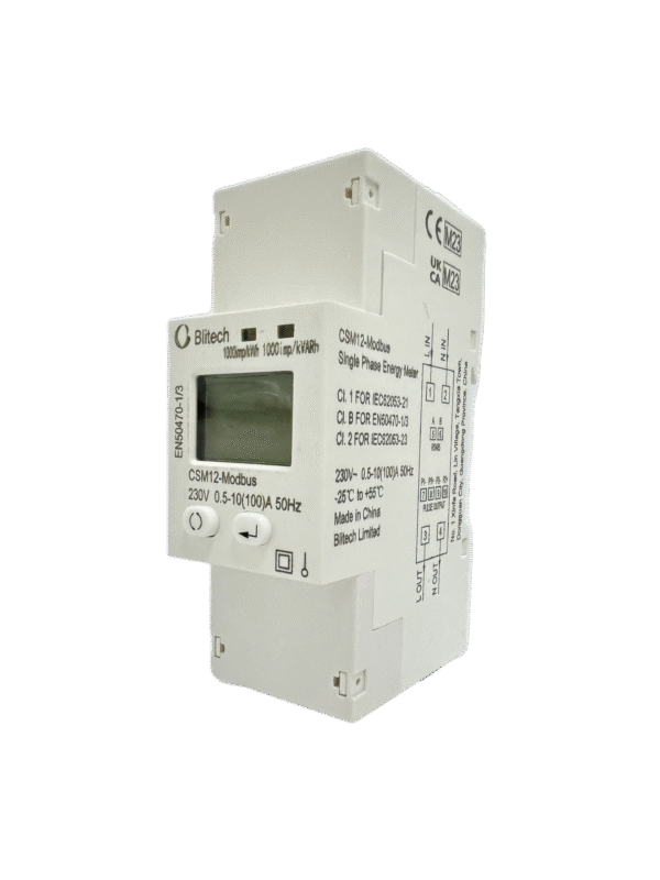 CSM12-Modbus DIN Rail Multifunction Single Phase Power Meter