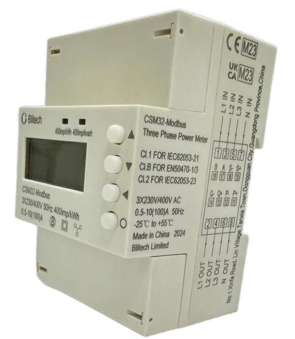 CSM32-Modbus DIN Rail Multifunction Three Phase Power Meter